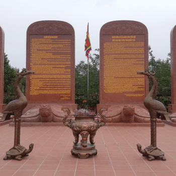 The inauguration of stone steles at Bach Dang Giang relic site