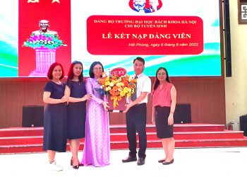 Lễ kết nạp Đảng viên của chi bộ Tuyển sinh – Đảng bộ Trường Đại học Bách khoa Hà Nội được tổ chức tại Khu di tích lịch sử Bạch Đằng Giang